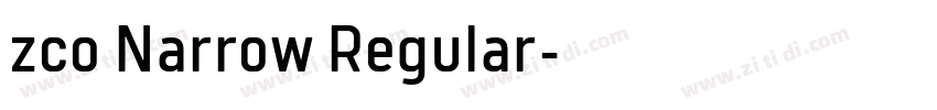 zco Narrow Regular字体转换 zco Narrow Regular字体转换